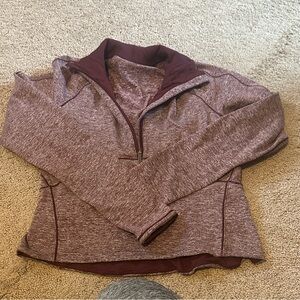 Maroon Zip-Up lululemon Athletica Jacket